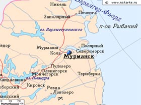 Карта Мурманска. Фото: www.mojgorod.ru (с)