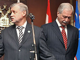 Миронов и Грызлов. Фото с сайта kommersant.ru
