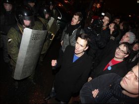 Навальный и Яшин на митинге. Фото с сайта: livejournal.com