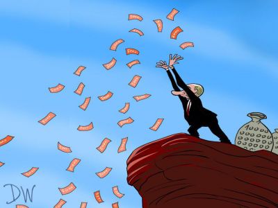 Путинская "щедрость". Карикатура С.Елкина: dw.com