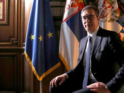 Президент Сербии Александр Вучич. Фото: REUTERS/Marko Djurica