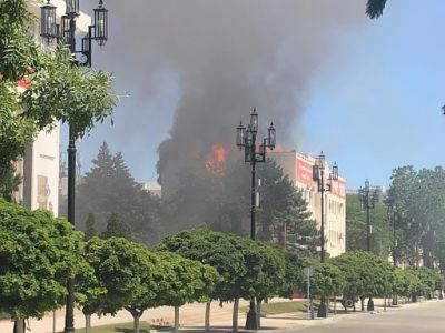Пожар в здании "Ростелекома". Фото: midag.ru