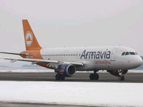 Самолет компании "АрмАвия", фото сайта armavia.ru