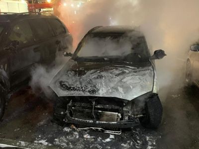 Сгоревший автомобиль. Фото: obzor174.ru