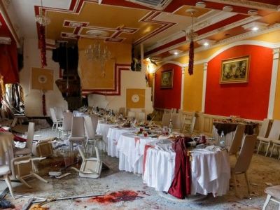 Ресторан "Шеш-беш" после обстрела, 21.12.22. Фото: Reuters